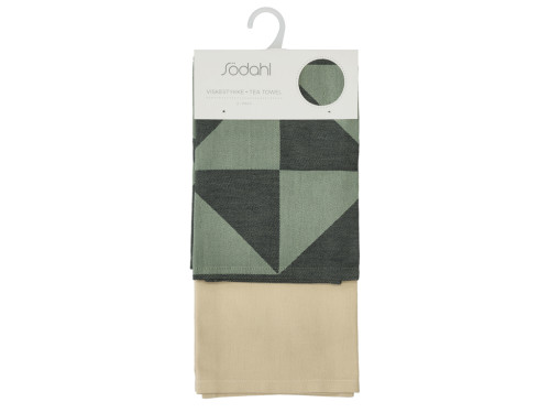 Kuchyňská utěrka 50x70 Twist (sada 2 ks) Hedge Green