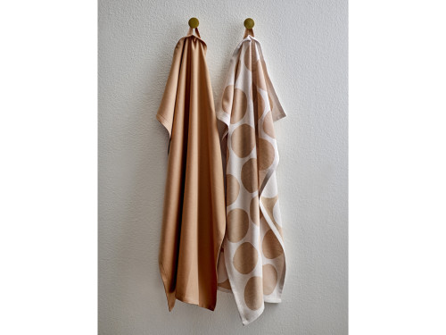 Kuchyňská utěrka 50x70 Bubbles (sada 2 ks) Warm Taupe