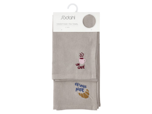 Kuchyňská utěrka 50x70 Bistro (sada 2 ks) Coffee brown