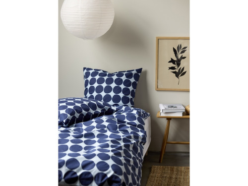 Bavlněné povlečení 140x200 Bubbles Linen blue