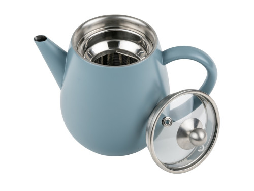 Dvoustěnná konvička na čaj Duet Eva 0.5l ice blue