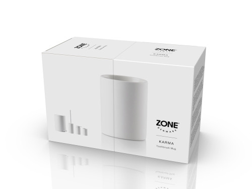 Kelímek na zubní kartáček Karma White