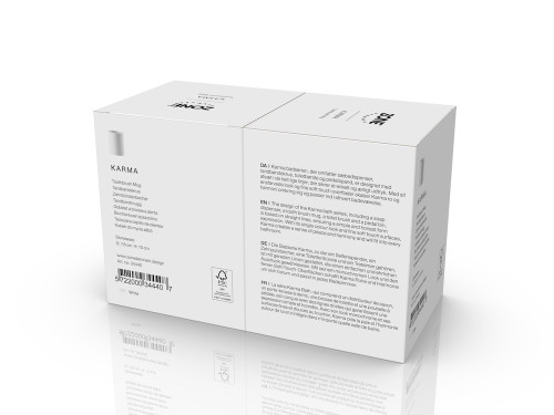 Kelímek na zubní kartáček Karma White