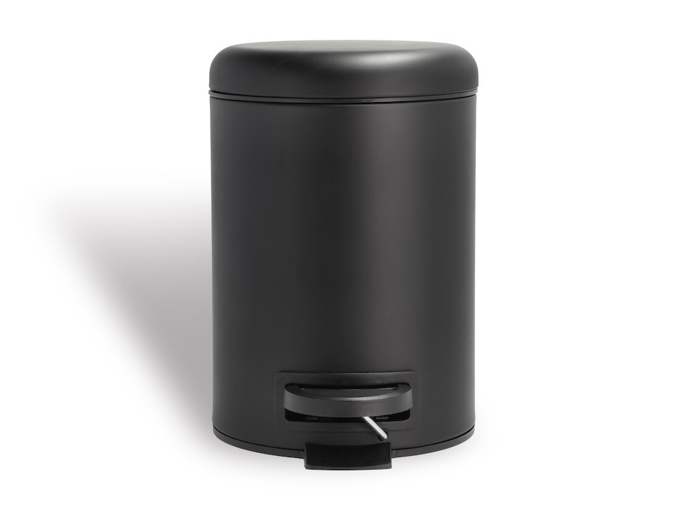 Koupelnový pedálový koš Mono Black