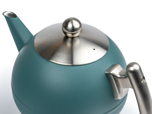 Dvoustěnná konvička na čaj Duet Bella Ronde 1,2L Sea Blue