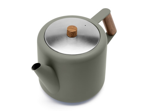 Dvoustěnná konvička na čaj Duet Boston 1,1L Slate Grey