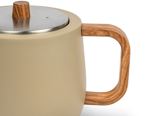 Dvoustěnná konvička na čaj Duet Facet 1,1L Camel