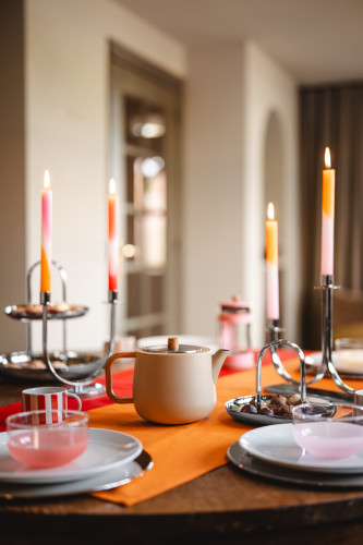 Dvoustěnná konvička na čaj Duet Facet 1,1L Camel