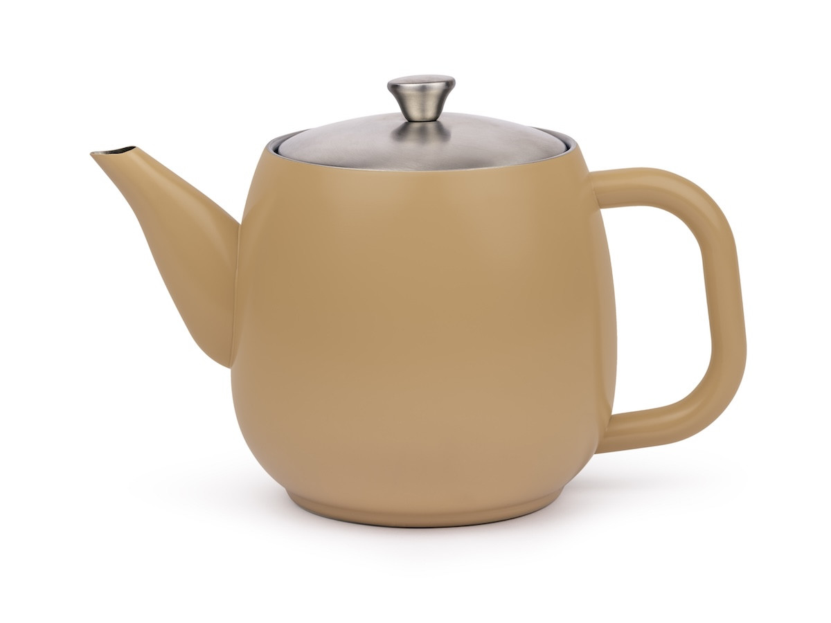 Dvoustěnná konvička na čaj Vera  0,9L Dark Brown