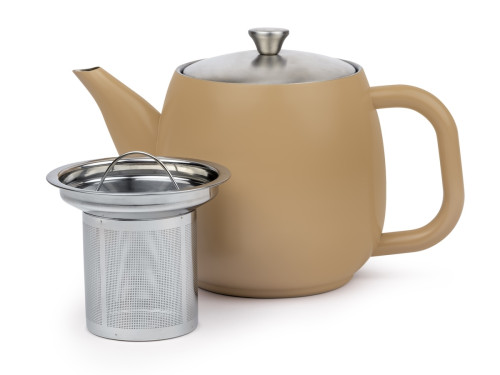 Dvoustěnná konvička na čaj Vera  0,9L Dark Brown