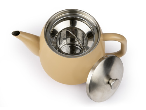 Dvoustěnná konvička na čaj Vera  0,9L Dark Brown