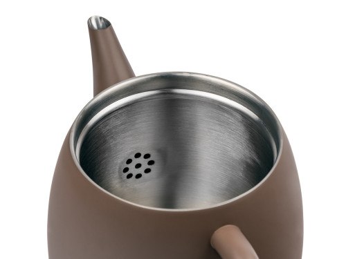 Dvoustěnná konvička na čaj Vera  0,9L Latte Brown