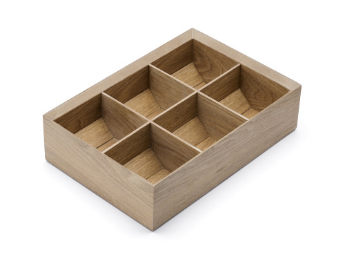 Krabička na čaj s mramorovým víkem (6 přehrádek)