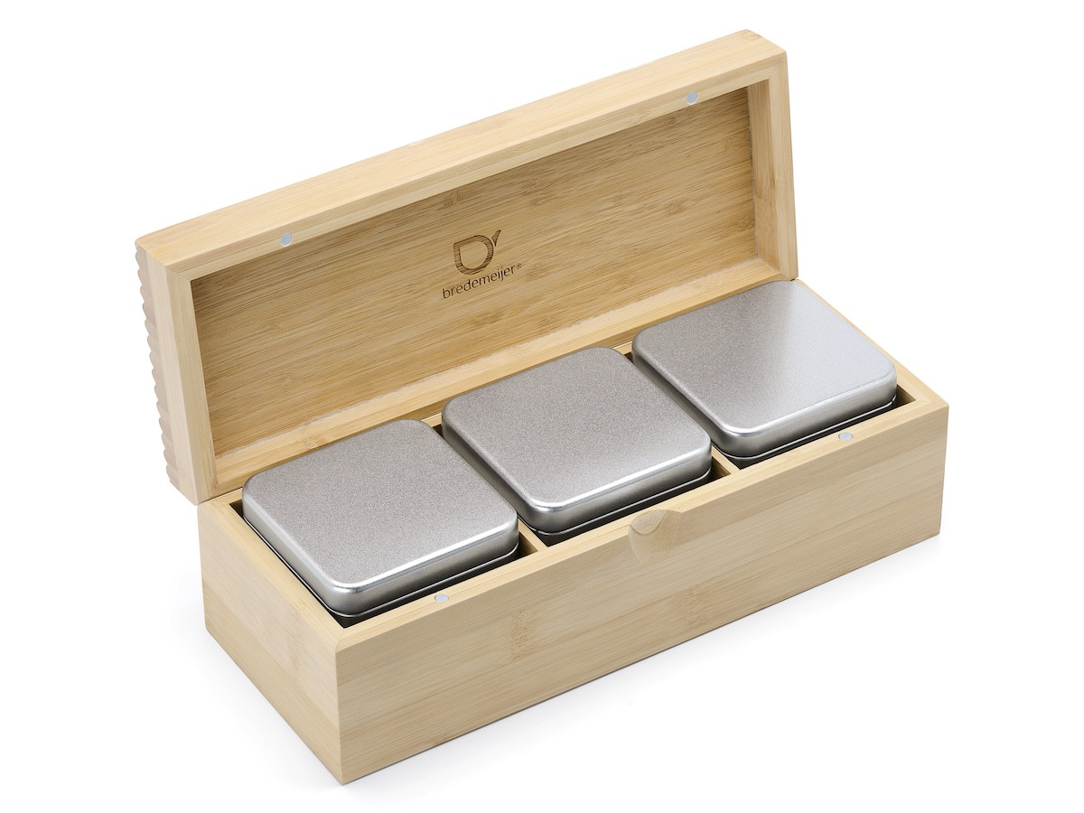 Krabička na čaj Bamboo (3 dózy na sypaný čaj)