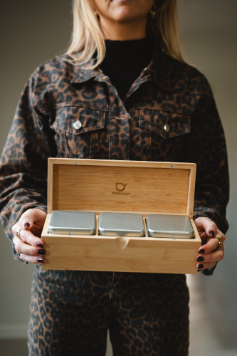 Krabička na čaj Bamboo (3 dózy na sypaný čaj)