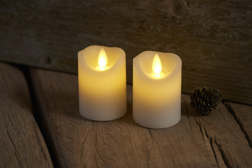 LED svíčka Sara Mini White (2 ks)