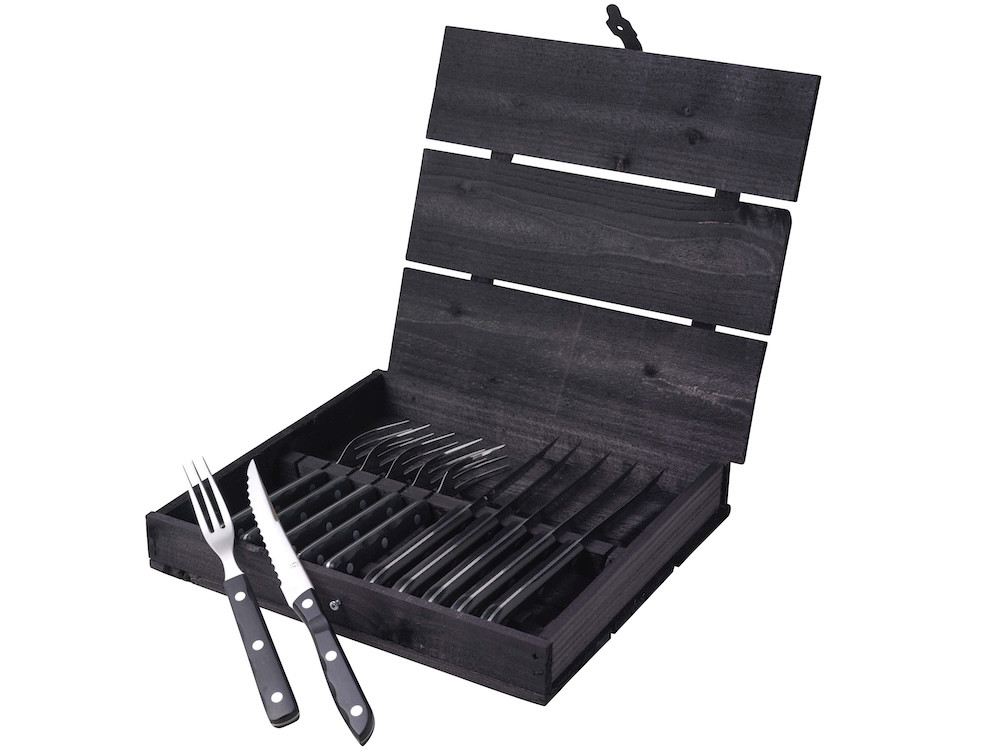 Steakové příbory Old Farmer Black 12 ks