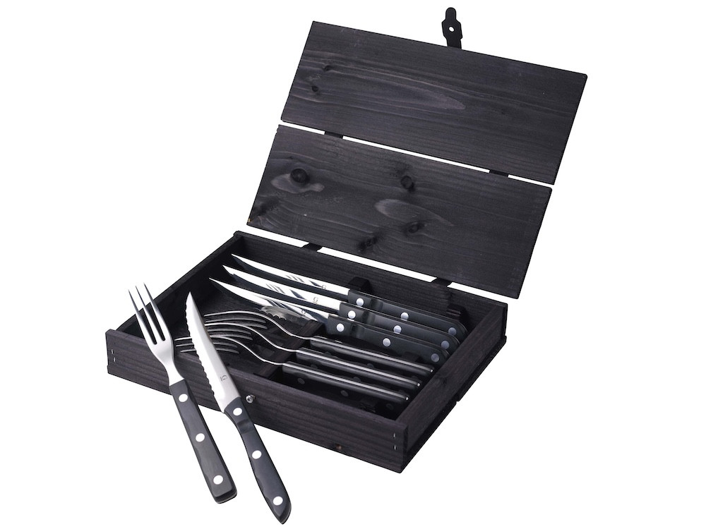 Steakové příbory Old Farmer Black 8 ks