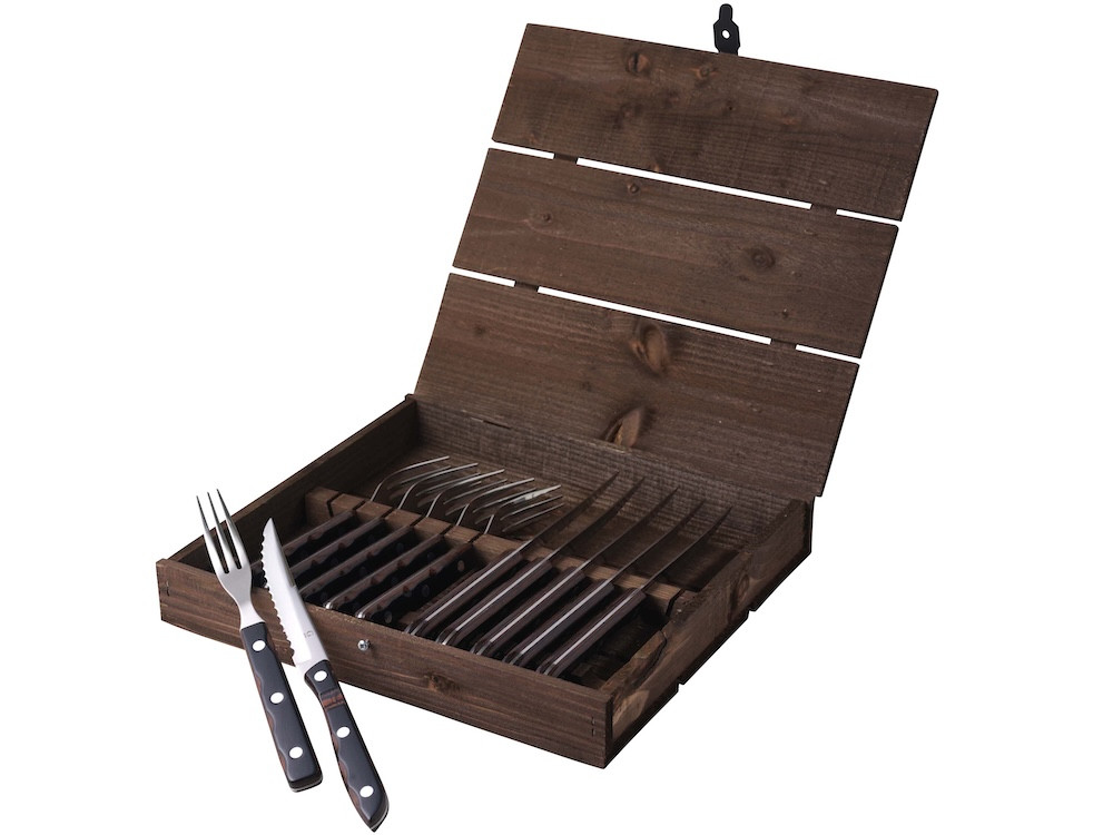 Steakové příbory Old Farmer Classic 12 ks Dřevo/Ocel