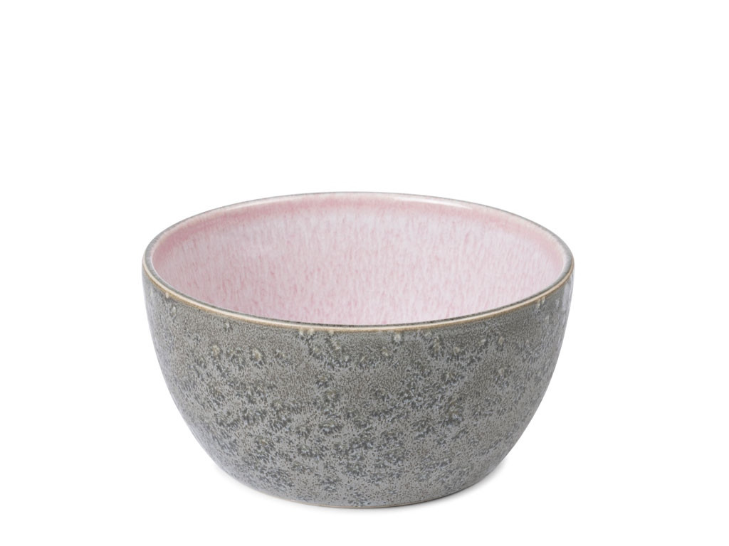 Kameninová servírovací miska 14 cm Grey/Light Pink