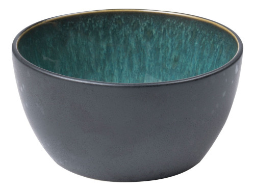 Kameninová servírovací miska 14 cm Black/Green