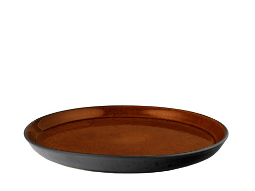 Kameninový mělký talíř 27 cm Black/Amber