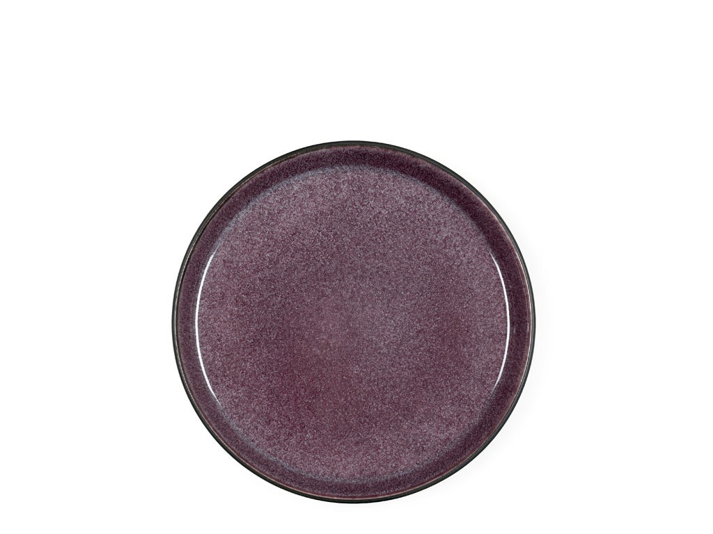 Kameninový dezertní talíř 21 cm Black/Purple
