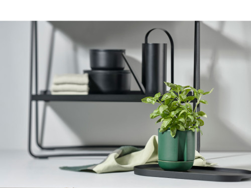 Zone Denmark Samozavlažovací květináč na bylinky Herb &amp; Sprout Jungle Green 10 x 11,6 cm
