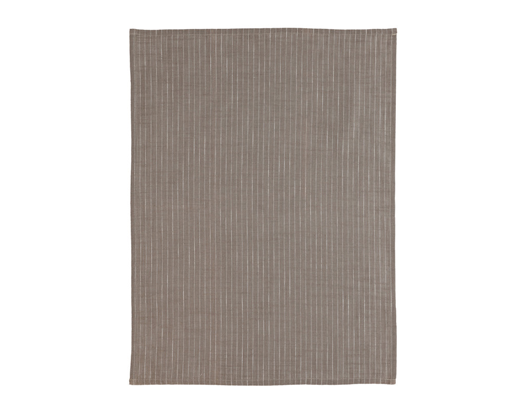 Kuchyňská utěrka 50x70 Line Taupe/White