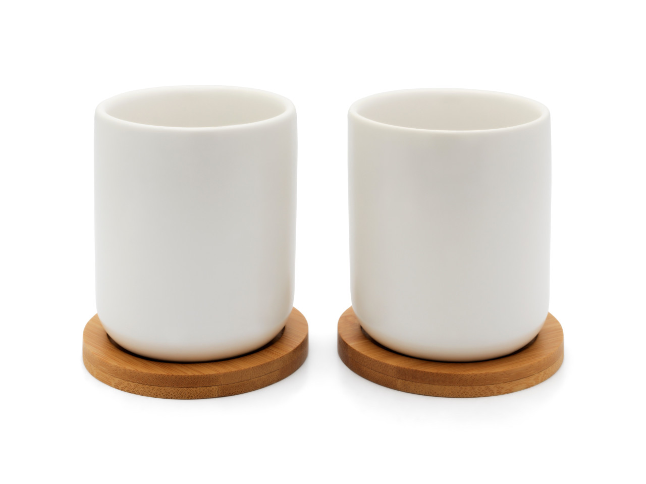 Hrnek Umea 200ml s podtáckem White (sada 2 ks)