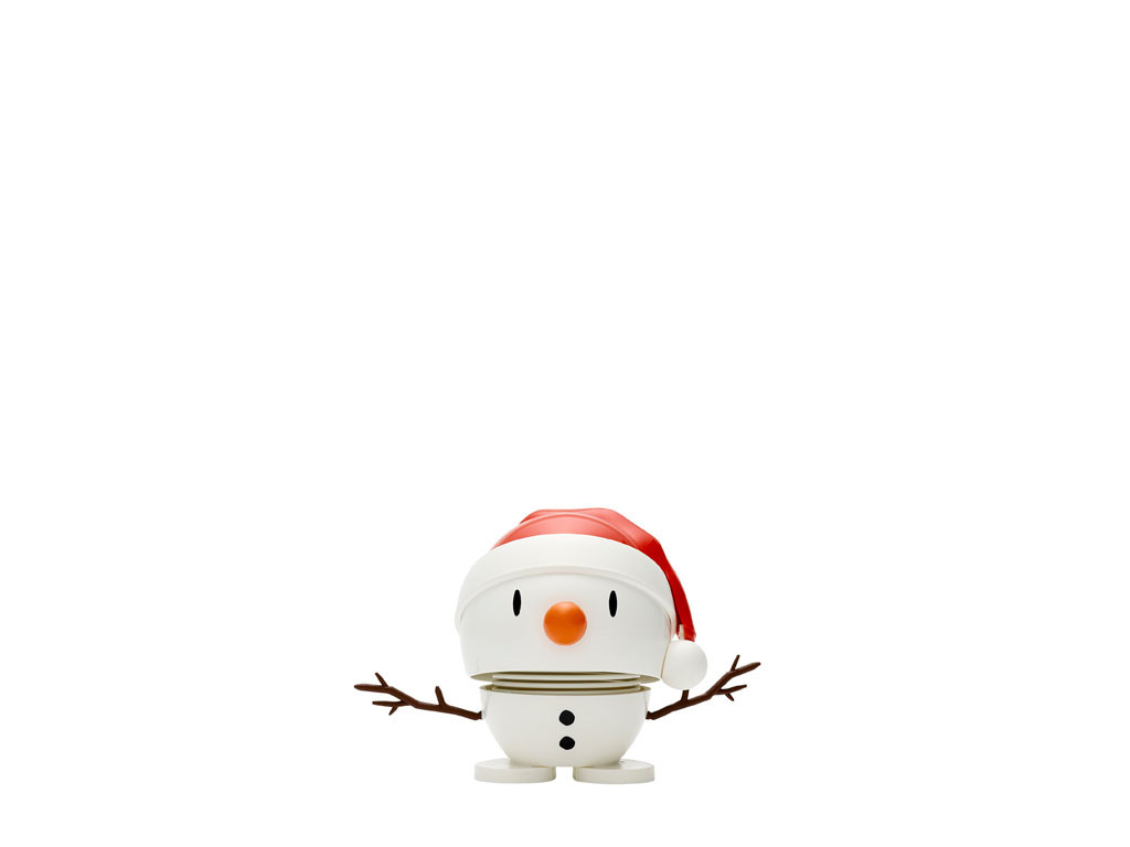 Figurka Hoptimist Sněhulák Santa S Bílá