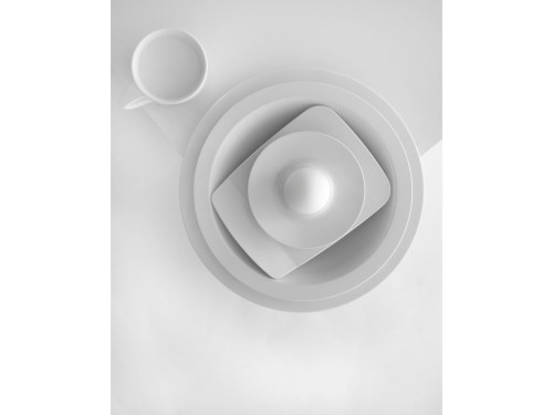 Piknikový mělký talíř 24,5 cm Hamlet White