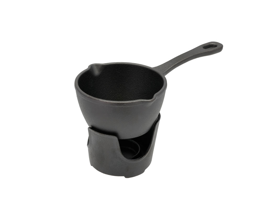 Set na ohřívání omáček 12 x 12 cm Black