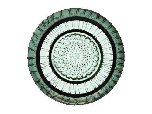 Skleněný stojánek s LED čajovou svíčkou Kusintha Green (sada 2 ks)