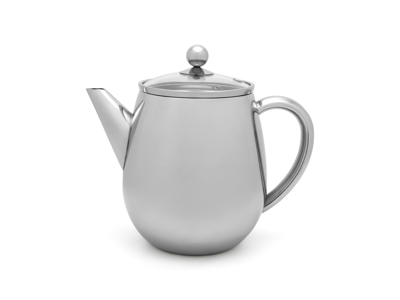 Dvoustěnná konvička na čaj Duet Eva, 1,1L Shiny