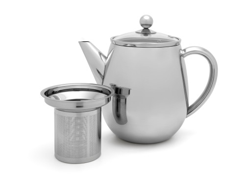 Dvoustěnná konvička na čaj Duet Eva, 1,1L Shiny