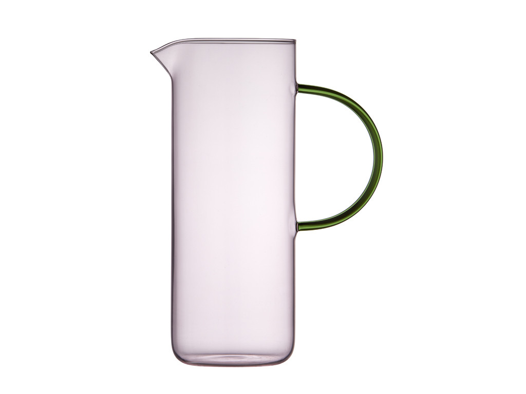 Skleněný džbán Torino 1.1L Pink/Green