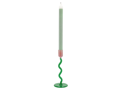 Svícen Styles 8,5x19,6 cm Green/Rose