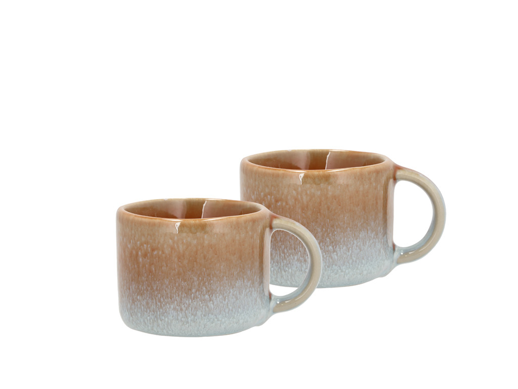 Kameninový espresso hrneček Styles 0,08l (2ks) Blue/Orange
