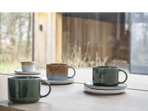 Kameninový espresso hrneček Styles 0,08l (2ks) Blue/Orange
