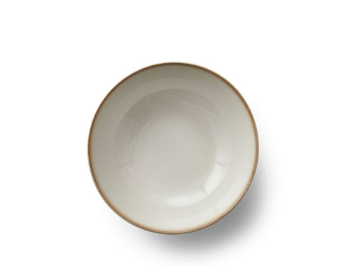 Velká kameninová salátová mísa 30 cm Cream/Cream