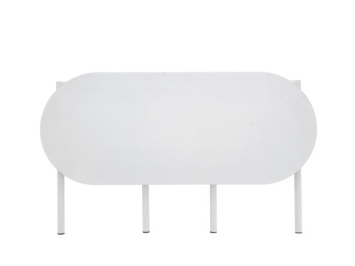 Kovová skládací lavice Disc Soft Grey