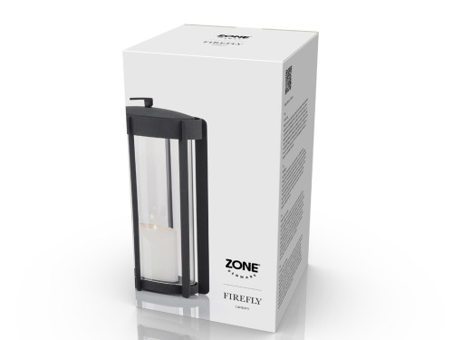LED lucerna Firefly Black 25 cm