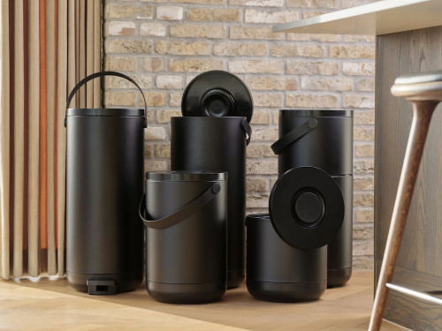 Kuchyňský pedálový odpadkový koš 35l Circular Black