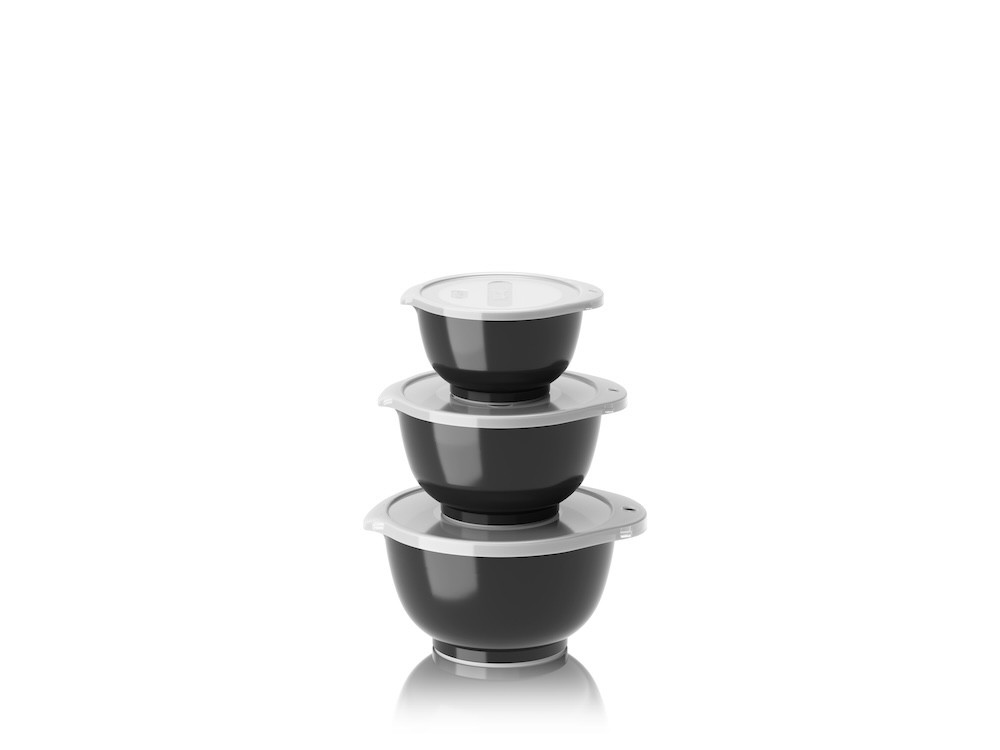 Sada kuchyňských mís Margrethe Mini 0,25+0,5+0,75L Black
