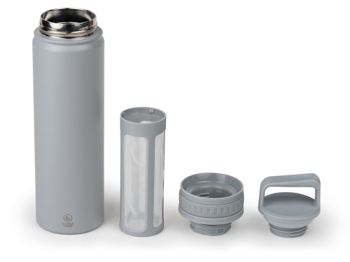 Dvoustěnná termoláhev na přípravu Cold Brew Moshi Grey 600ml