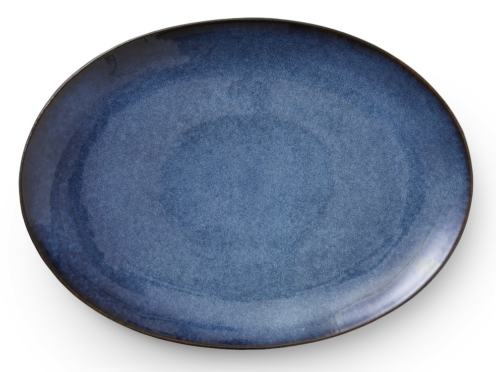 Oválná servírovací mísa 45x34cm Black/Dark Blue