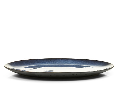 Oválná servírovací mísa 45x34cm Black/Dark Blue