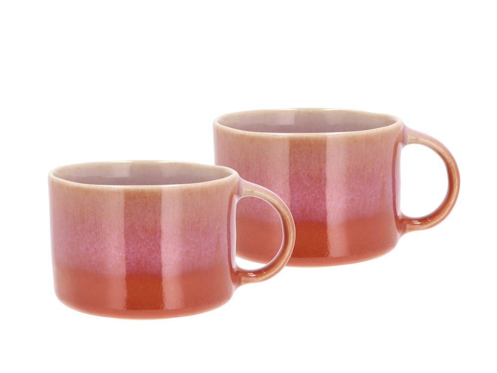 Kameninový hrneček Styles 0,16l (2ks) Purple/Orange