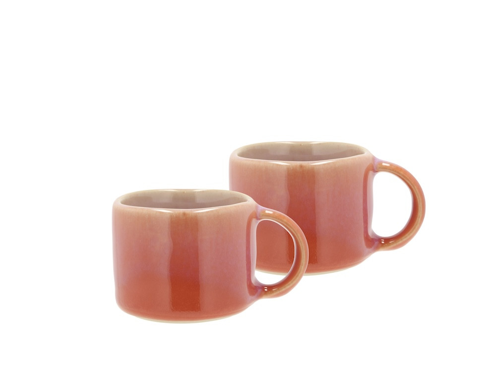 Kameninový espresso hrneček Styles 0,08l (2ks) Purple/Orange